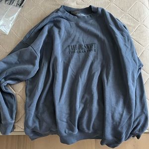 Taylor Swift Eras Tour blue crewneck